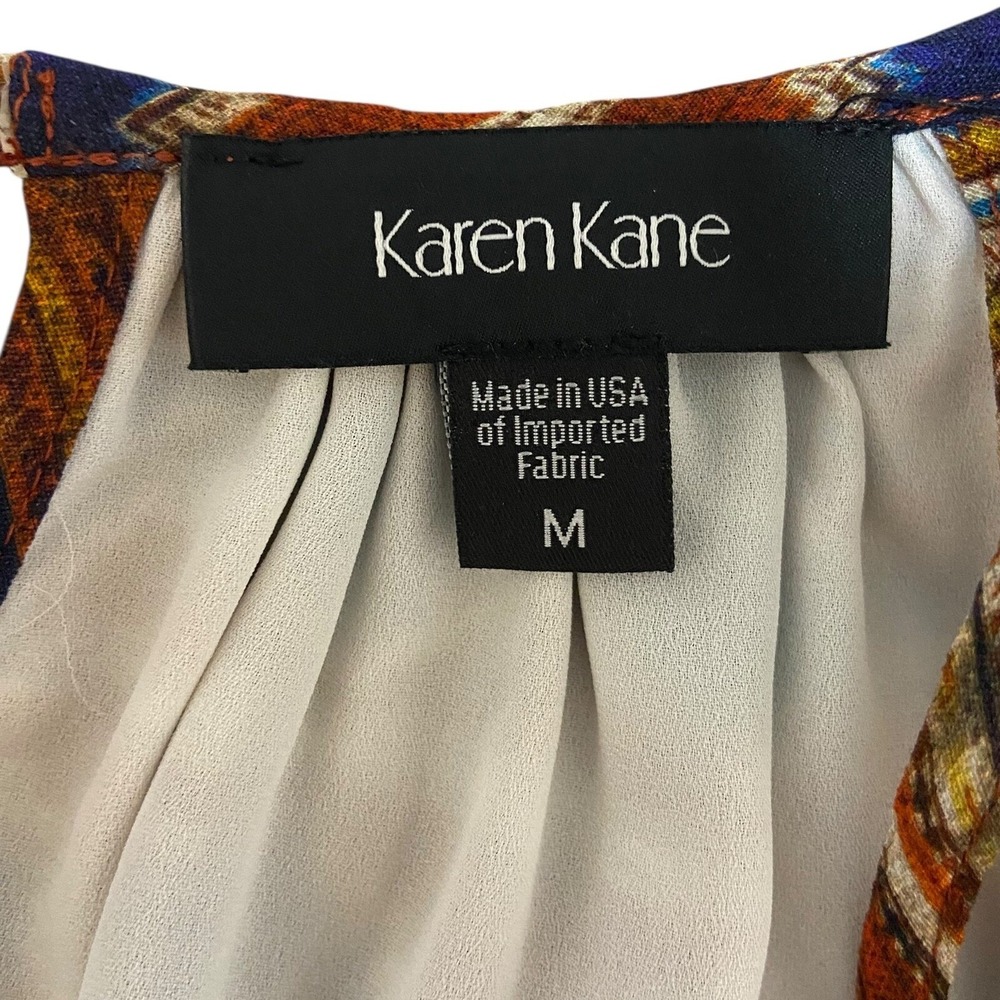 Karen Kane Canyonland Halter Maxi Dress Ethereal Tribal Resortwear Aztec M NEW‎ - Picture 5 of 16